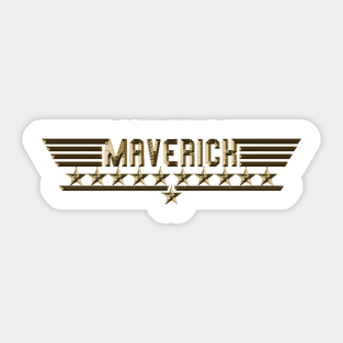 Top Gun Maverick Text Sticker